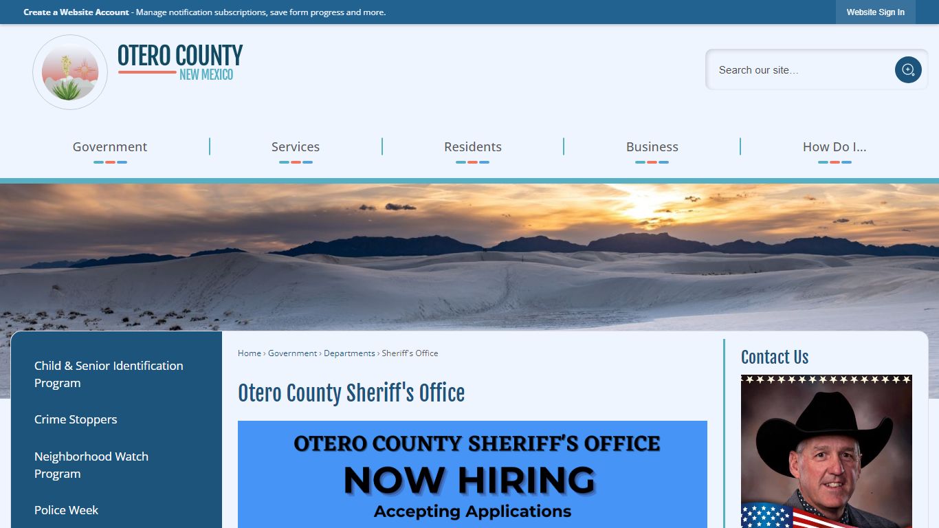 Otero County Sheriff's Office | Otero County, NM